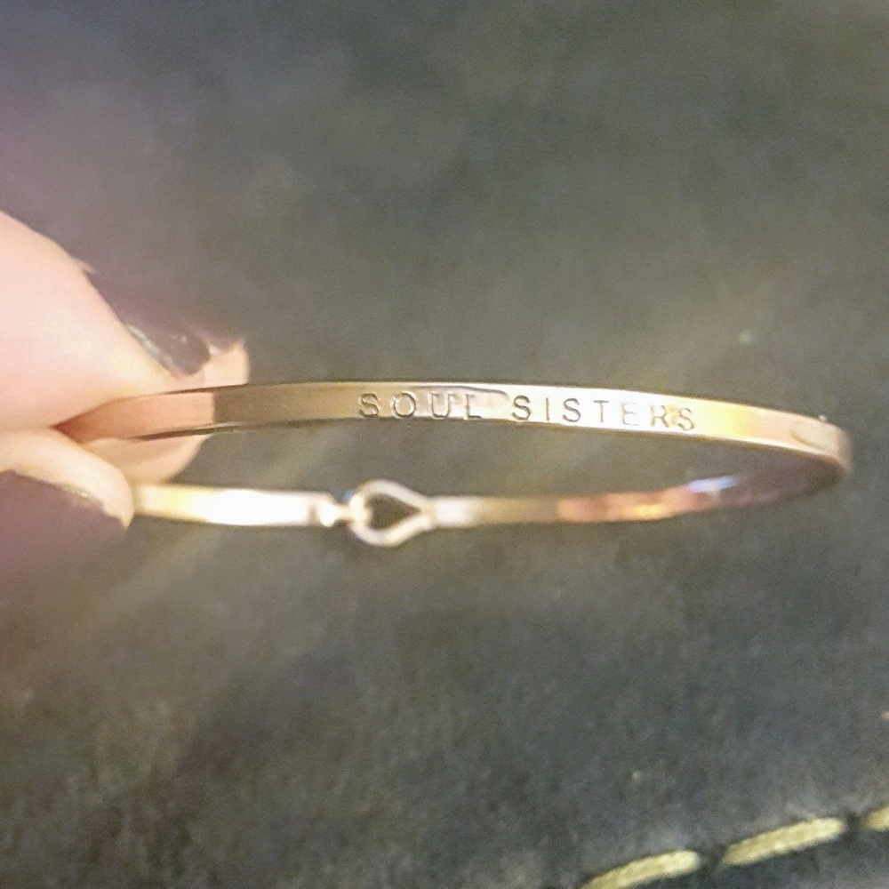 Delicate Rose Gold "Soul Sisters" Bangle